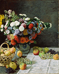 Цветы и фрукты. Клод Моне. 61x53