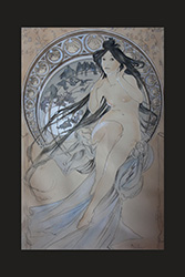 Музыка. Альфонс Муха. 43х68